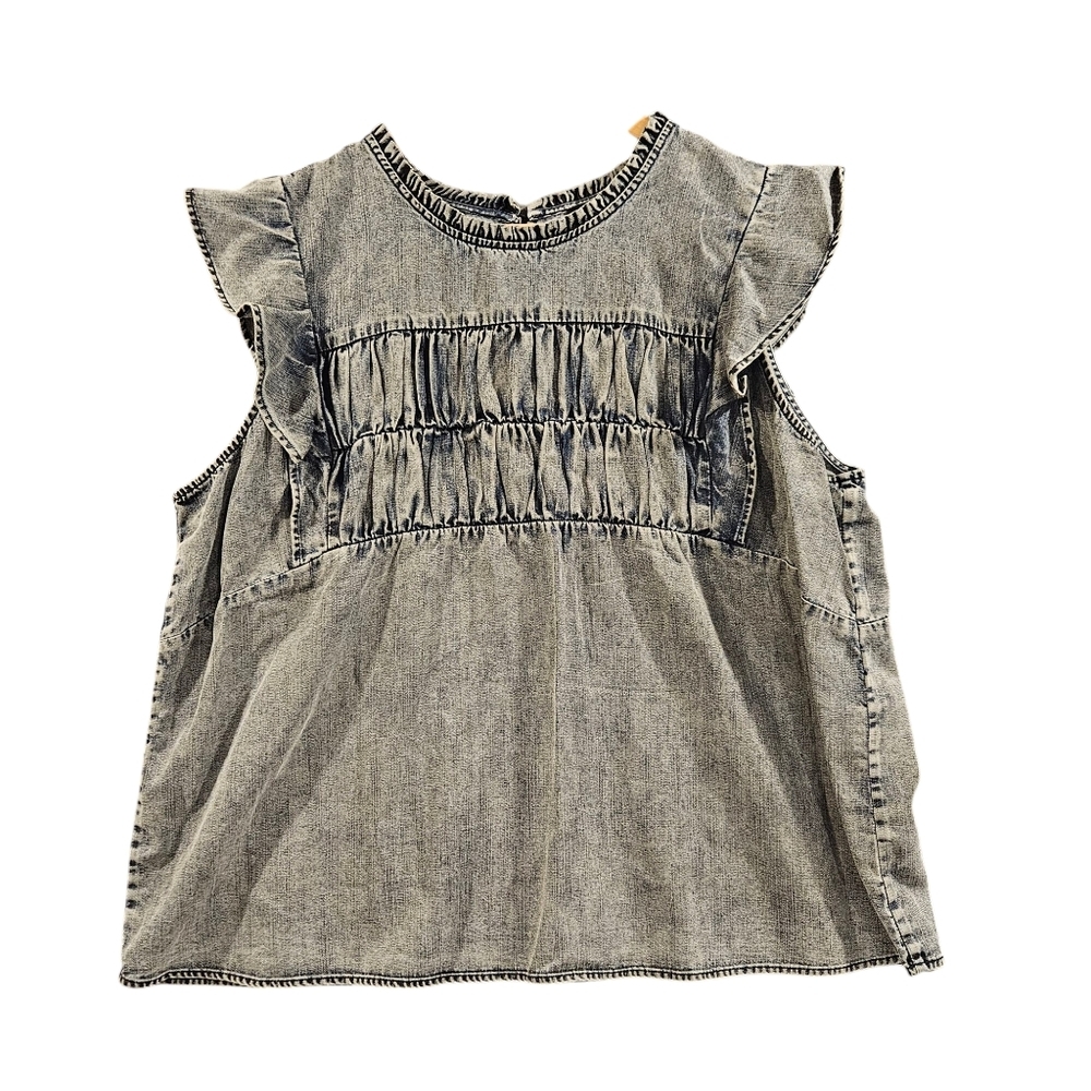 Rails Sz Xxl Peasant Blue Filomena Flutter Short … - image 2